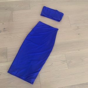 Two-piece double lined shirt & crop (never worn)